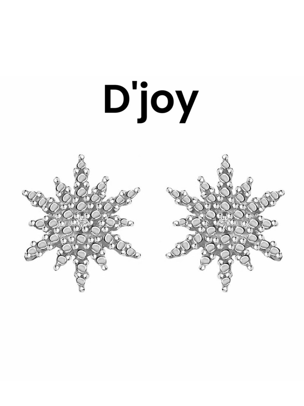 D'Joy Diamond Accent Stud Earrings in Sterling Silver